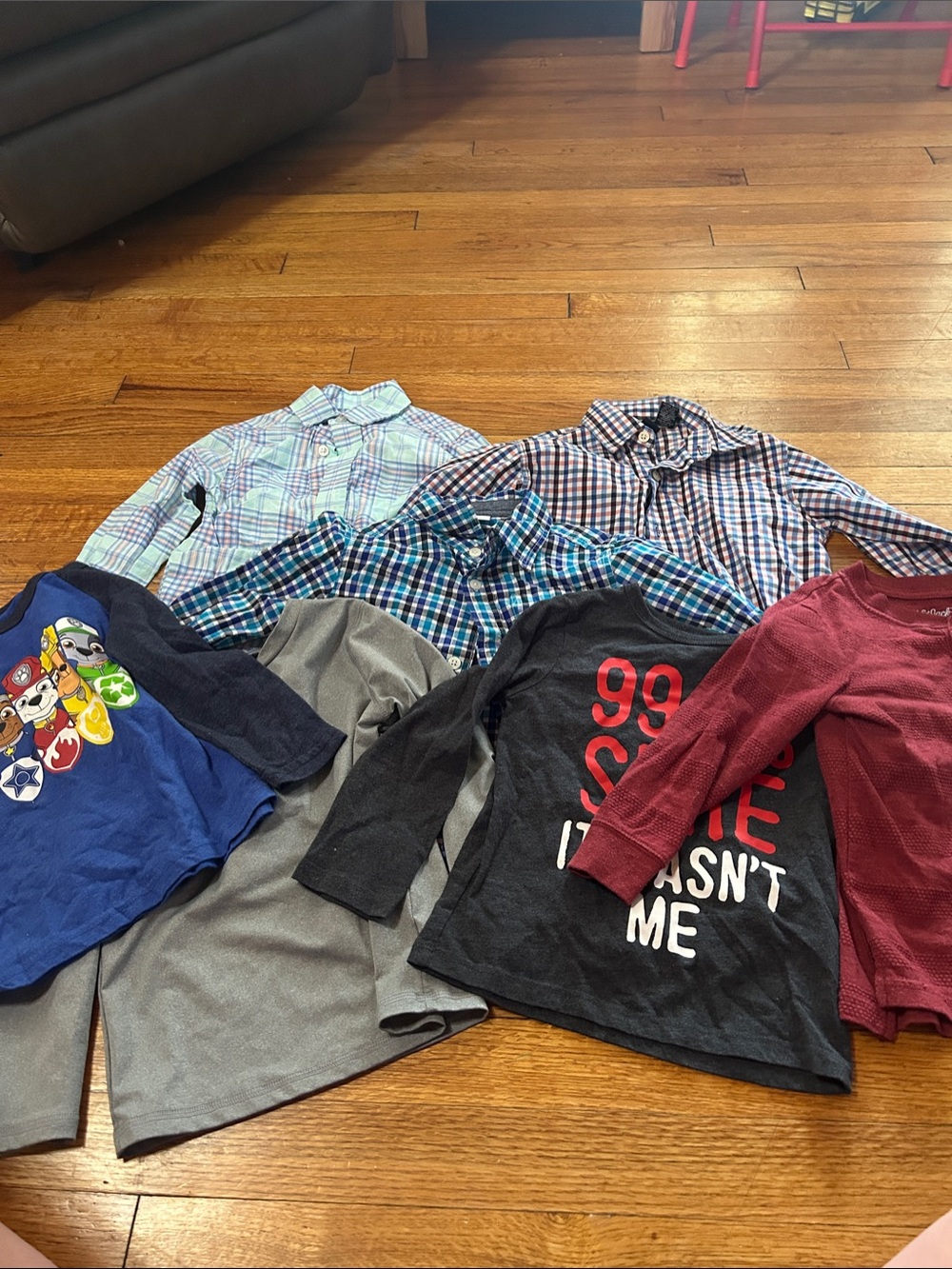 The Children's Place Boys Long-Sleeve Mix — Black, Blue, Gray, Red, Plaid